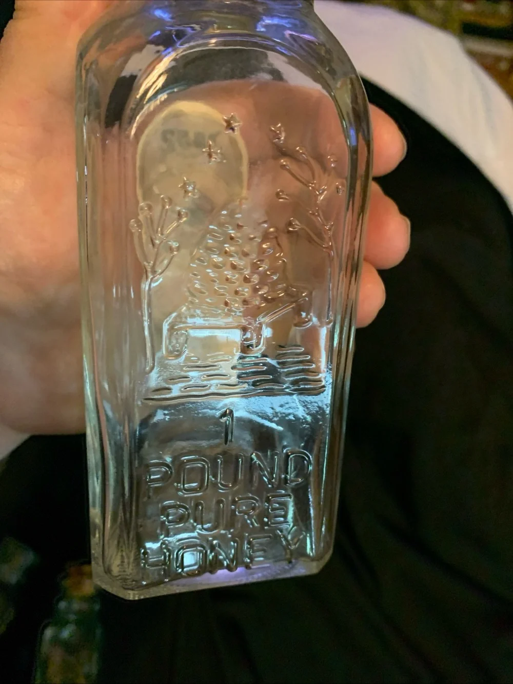 Vintage-Style Clear Glass Honey Bottles with Cork Stoppers - Set of 5